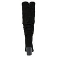thumbnail image 4 of Journee Womens Aneil Wide Width Extra Wide Calf Stacked Heel Knee High Boots, 4 of 10