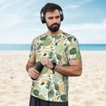 thumbnail image 4 of Wukai Hawaiian Style Print Men's Short-Sleeved Mesh T-Shirt,Quick-Dry Short Sleeve Workout T-Shirt-Medium, 4 of 8