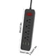 thumbnail image 3 of Regleta multienchufe con cable de extensión de 2 metros, estación de carga USB de escritorio con múltiples tomas de corriente, regleta de enchufe plano de pared para oficina, dormitorio y hogar., 3 of 6