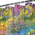 thumbnail image 3 of Pioneer Flower Floral Print Pattern Shower Curtain 84"x72", Bathroom Decorative Shower Curtain Set with 12 Hooks, Waterproof Washable, 3 of 6
