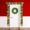 thumbnail image 5 of Christmas Wreaths for Front Door Hwkond 9ft Christmas Garland With LED Lights Battery Operated Pre-Lit Artificial Garland For Christmas Decor Stairs Wall Door Indoor Outdoor Up to 60% Off, 5 of 6