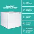 thumbnail image 3 of Koolatron Mini Upright Freezer, 1.2 cu ft (34L), White, Flat Back, 3 of 8