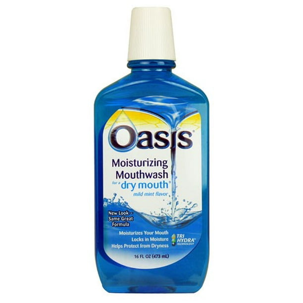 Oasis Moisturizing Mouthwash for Dry Mouth Mild Mint 16 fl oz