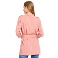 thumbnail image 2 of Blusón Mujer Con Cinto y Cuello Palo de Rosa Casual Ligero rosa CH Incógnita 550387, 2 of 5