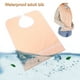thumbnail image 5 of BRIGHTFUFU Delantal de ayuda protector de babero impermeable para adultos a la hora de comer (rosa), 5 of 8