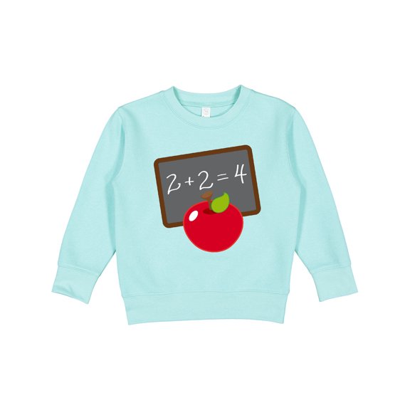 Inktastic Chalkboard and Apple School Toddler Sweatshirt