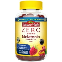 Nature Made Zero Sugar Melatonin 10mg per 2 Gummies, Sugar Free Sleep Aid, 70 Count
