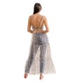 thumbnail image 2 of OUSITAID Robe Longue en Tulle à Bretelles Spaghetti Mode Bling, 2 of 7