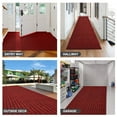 thumbnail image 5 of ANTPOP Area Rugs Outdoor Runner Rug Indoor Carpet Runners Non Slips Utility with Rubber Backing for Kitchen Hallway Entryway Garage Striped Red Striped Red 2ft x 6ft, 5 of 6