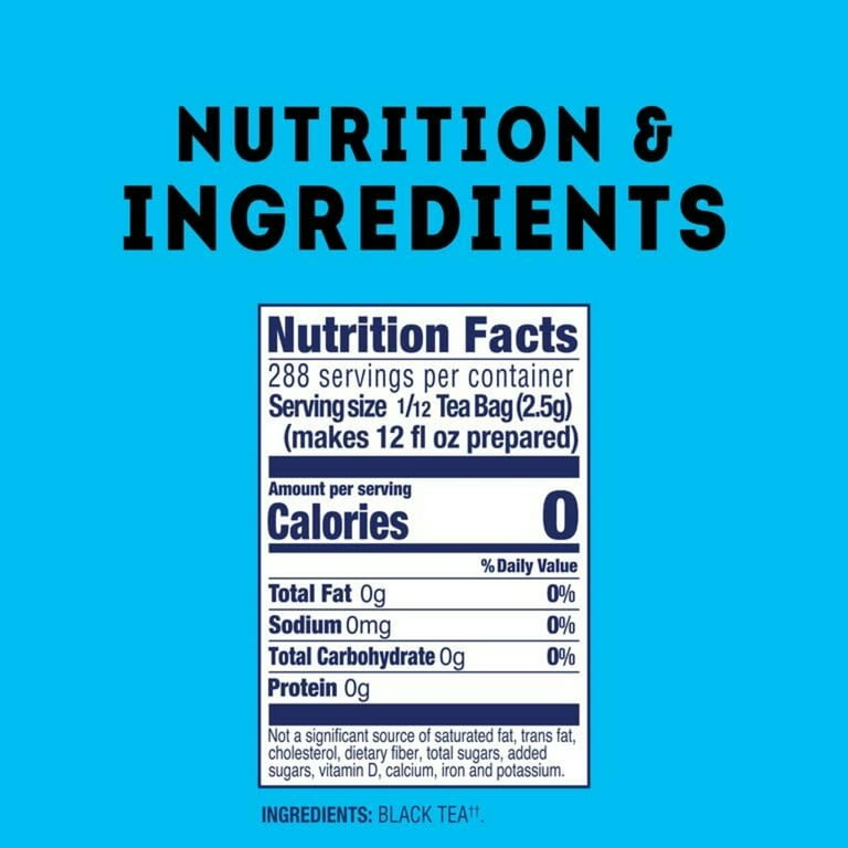 Lipton Iced Tea, Gallon Size Tea Bags, 48 ct, 115 mg Antioxidants