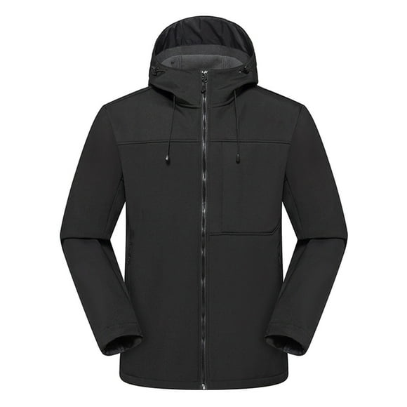 Veste d'Alpinisme pour Homme, Manteau à Manches Longues Chaud et Résistant à l'Usure avec Fermeture Éclair et Multiples Poches pour Activités Décontractées, Quotidiennes et de Randonnée