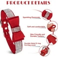 thumbnail image 2 of Rhinestone Dog Collar with Bow Tie Dog Bling Collar for XXSmall X-Small Small Medium Large Dogs, 2 of 6