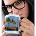 thumbnail image 2 of 3dRose, Cruise boat in Backwaters, Kerala, 11oz Two-Tone Black Mug, 2 of 7