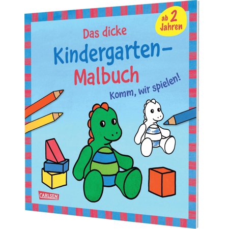 Andrea P&ouml;t Ausmalbilder f&uuml;r Kita-Kinder: Das dicke Kindergarten-Malbuch: Komm (Paperback)