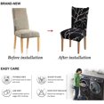 thumbnail image 2 of Printed Dining Chair Slipcovers Washable Softness Elastic Installation Chair Protector Banquet Chair Seat Cover for Hotel and Wedding Ceremony(Colour2,Set of 4), 2 of 7