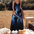 thumbnail image 3 of Robe Sans Manches Nudibranch Bleue pour Femmes Vêtements, 3 of 5