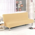 thumbnail image 4 of Sofa Cover,Folding Sofa Cover Solid Color Futon Slipcover Polyester Elastic Fabric All Inclusive Cover, 4 of 8
