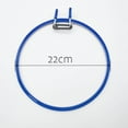 thumbnail image 1 of Embroidery Hoop Cross Stitch Spring Tension Frame Adult DIY Needlecraft for Kids Adults Display Supplies blue, 1 of 9
