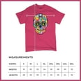thumbnail image 5 of Tee Hunt Dean Russo Sugar Skull T-Shirt Day of The Dead Neon Calaver Men's Tee, Hot Pink, 4X-Large, 5 of 5