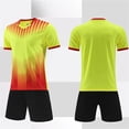 thumbnail image 5 of Eltusu Boys Athletic Outfit Sets, Short Sleeve Crew Neck 2PC Quick Dry Kids Clothes Sets Yellow Size 12-13 T, 5 of 8