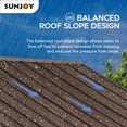thumbnail image 5 of Sunjoy Gale 11 x 13 ft. Outdoor Patio Premium Cedar Wood Frame Gazebo with Brown Steel Gable Hardtop Roof, 5 of 16
