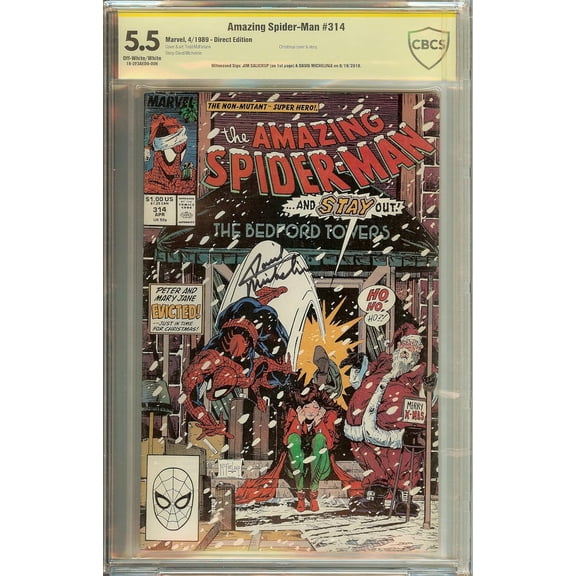 Amazing Spider-Man #314 CBCS 5.5 Signed David Michelinie