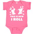 thumbnail image 3 of Inktastic How I Roll Bowling Boys or Girls Baby Bodysuit, 3 of 5