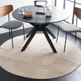 thumbnail image 2 of SAFAVIEH Casablanca Oraline Geometric Cotton Area Rug, Ivory, 4' x 4' Round, 2 of 11