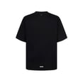 thumbnail image 2 of Unisex Summer Cotton T-Shirt Loose Fit GOOD Chain Logo with Contrast Metallic Details, Black, M, 2 of 9