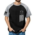 thumbnail image 2 of JLFKNG Mens Shirts Independence Day Style Usa Flag Printed Patriotic Shirts For Men Short Sleeve Crew Neck Breathable Loose Fit Comfy Summer Clothes, 2 of 4