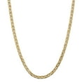 thumbnail image 1 of Real 14kt Yellow Gold 5.5mm Semi-Solid Anchor Chain; 24 inch; Lobster Clasp; for Adults and Teens; for Women and Men, 1 of 5