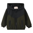 thumbnail image 3 of Kids Back to School Lightweight Jackets Zip up with pockets Coats Boys Girls Sport Windproof Outerwear Outdoor Raincoat with Hood, 3 of 6