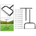 thumbnail image 1 of ziyahi Lawn Aerator Aeration Turf Plug Weed Puller Soil Ripper for Dandelion Garden, 1 of 9
