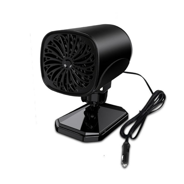 Desempañador del ventilador del parabrisas del calentador del automóvil 12V 24V 120W 360 ° Desempañador eléctrico ajustable Desempañador del secador de ventana 12V, Negro Scienceny VI001629-01B