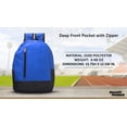 thumbnail image 4 of 6 Quick Zip Backpacks Set - Polyester, Unique features, Front Pocket, Vibrant - Blue, 4 of 5