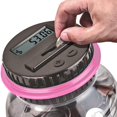 thumbnail image 2 of Digital Smart Coin Bank with Auto Counter & LCD Display,Transparent Savings Jar for All U.S. Coins (Dollars/Half-Dollars), Kids Money Jar（Pink）, 2 of 6