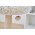 thumbnail image 4 of Vibrant Life 27.8"Cat Tree with Top Perch, Sisal Post and Arch Scratchers, Full-Body Groomer,Cream, 4 of 8