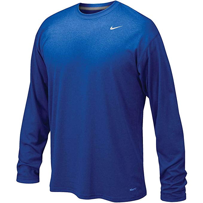 Nike Men's Legend Long Sleeve Tee, Size: Large, Royal Blue - NEW ...