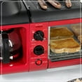 thumbnail image 7 of Nostalgia BST3RR Retro 3-in-1 Family Size Electric Breakfast Station, Coffeemaker, Griddle, Toaster Oven - Retro Red, 7 of 7