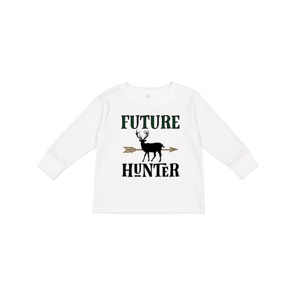 Inktastic Future Hunter Deer Hunting Boys or Girls Long Sleeve Toddler T-Shirt
