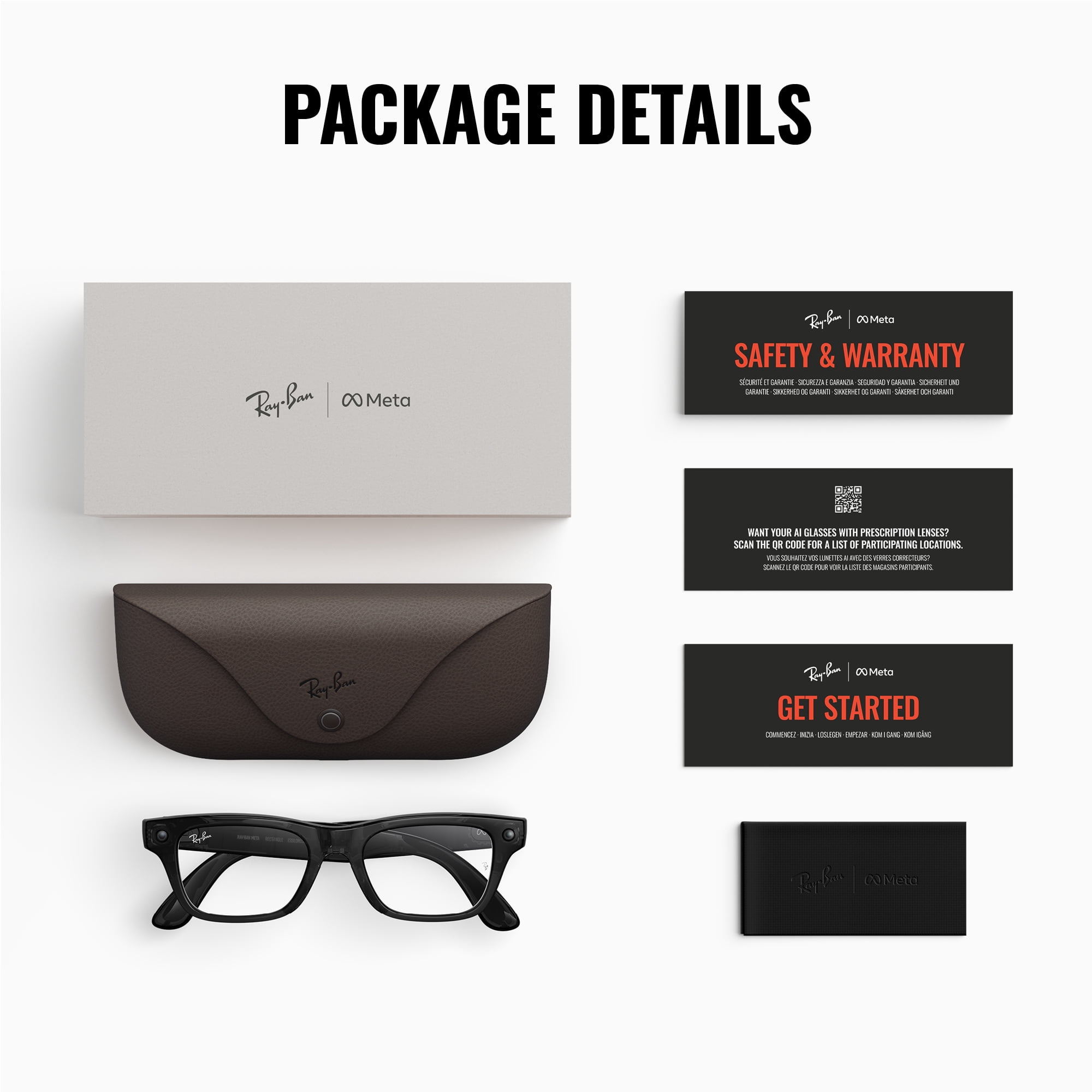 Ray-Ban Unisex Size 50 AI Smart Meta Gen 2 Blayzer Glasses with Charging Case, Transparent Dark Olive/Clear