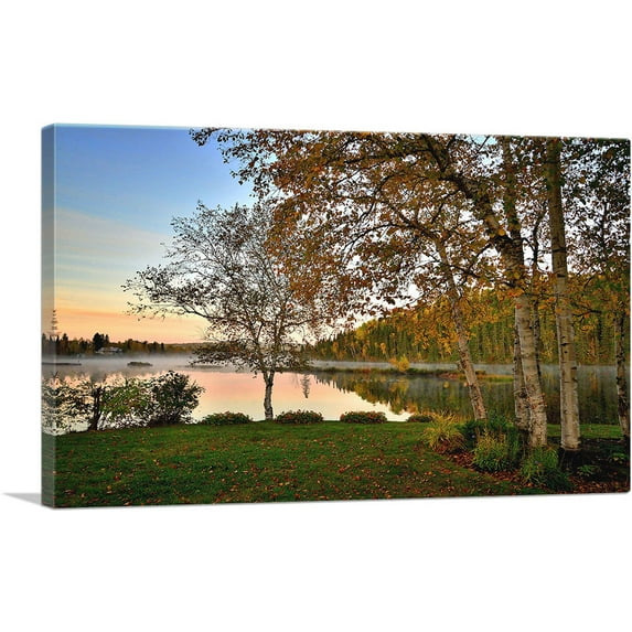 ARTCANVAS Autumn in Canada Fall Colors Canvas Art Print - Size: 40" x 26" (1.50" Deep)