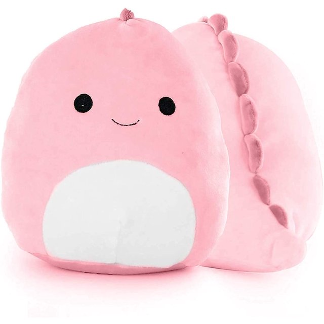 Peluche de dinosaurio de peluche de juguete 3D almohada de dinosaurio suave cojín trasero lumbar Sincero Hogar