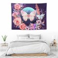 thumbnail image 3 of ONETECH  Butterfly Tapestry Boho Trippy Mandala Wall Tapestry Moon Phase Pink Space Tapestry for Bedroom Floral Plant Botanical Aesthetics Tapestry for Living Room Dorm Wall Decor,, 3 of 7