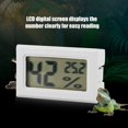 thumbnail image 4 of Termómetro higrómetro-LCD Digital temperatura humedad pantalla termómetro higrómetro con sonda externa para reptiles 4,8*2,8*1,5 cm kaili Sencillez, 4 of 5