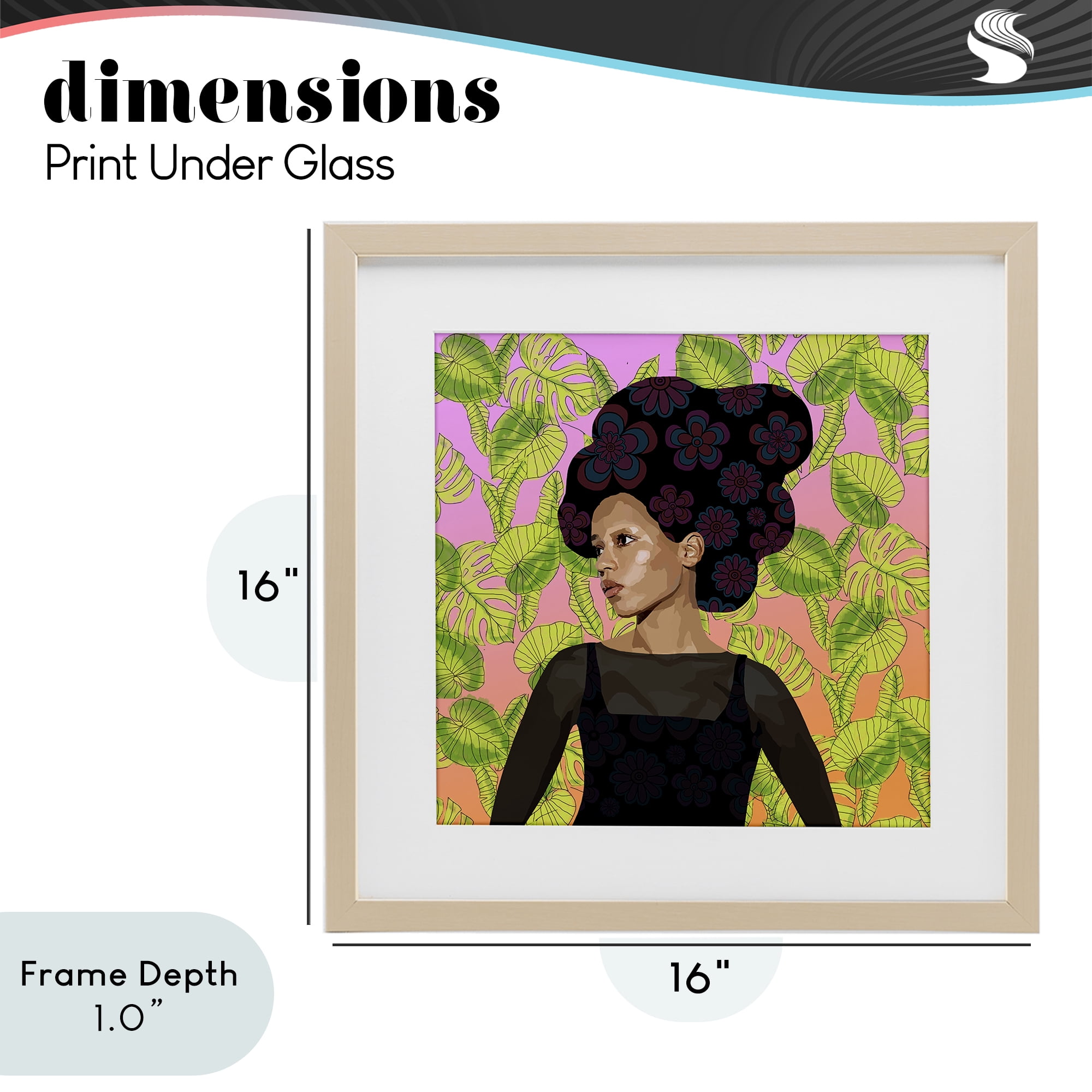 Stupell Industries Whispers Of Bloom Birch Framed Print Under Glass, design by Lynnda Rakos