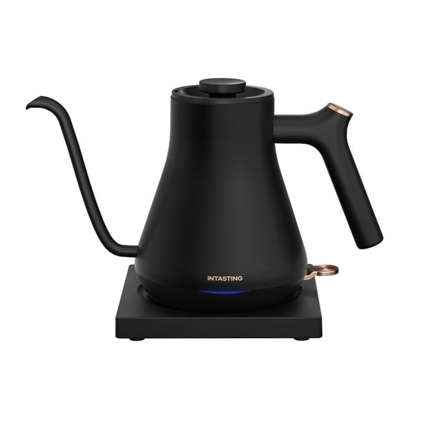 Electric Kettle, INTASTINg Electric gooseneck Kettles, 09L Stainless Steel  Inner, 1200W Quick Heating, Auto Shut-Off, Boil Dry Protection, for Hot  Water, Pour Over coffee, Tea, Matte Black 