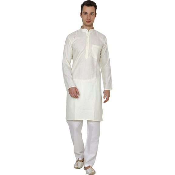 Royal Men's Cotton Linen Kurta Pyajama Set