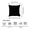 thumbnail image 4 of Set of 2 Black Modern Square Throw Pillows, 4 of 5