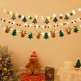 thumbnail image 4 of Vrorvz Christmas Decoration Pull Flag Set with Festive Ambience for Home or Public Places Eye Petching Design Adds Cheer with Christmas Trees Deer Heads Balls 74.8x3.9x0.2in, 4 of 6
